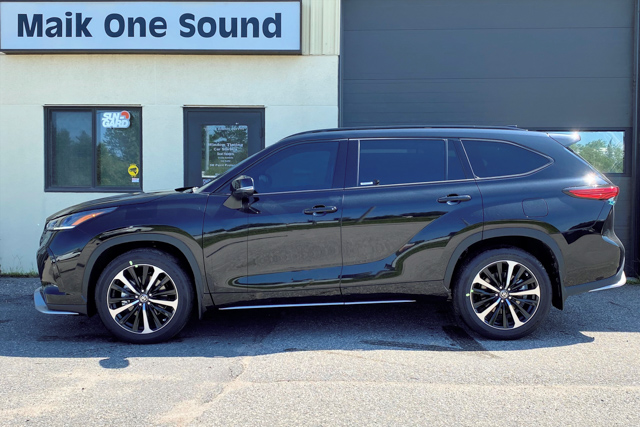 Toyota 2022 Highlander with professional window tint in North Bay